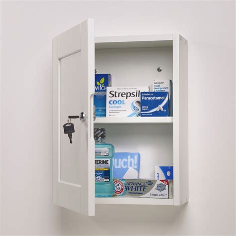 white steel medicine cabinet|metal medication locking wall cabinets.